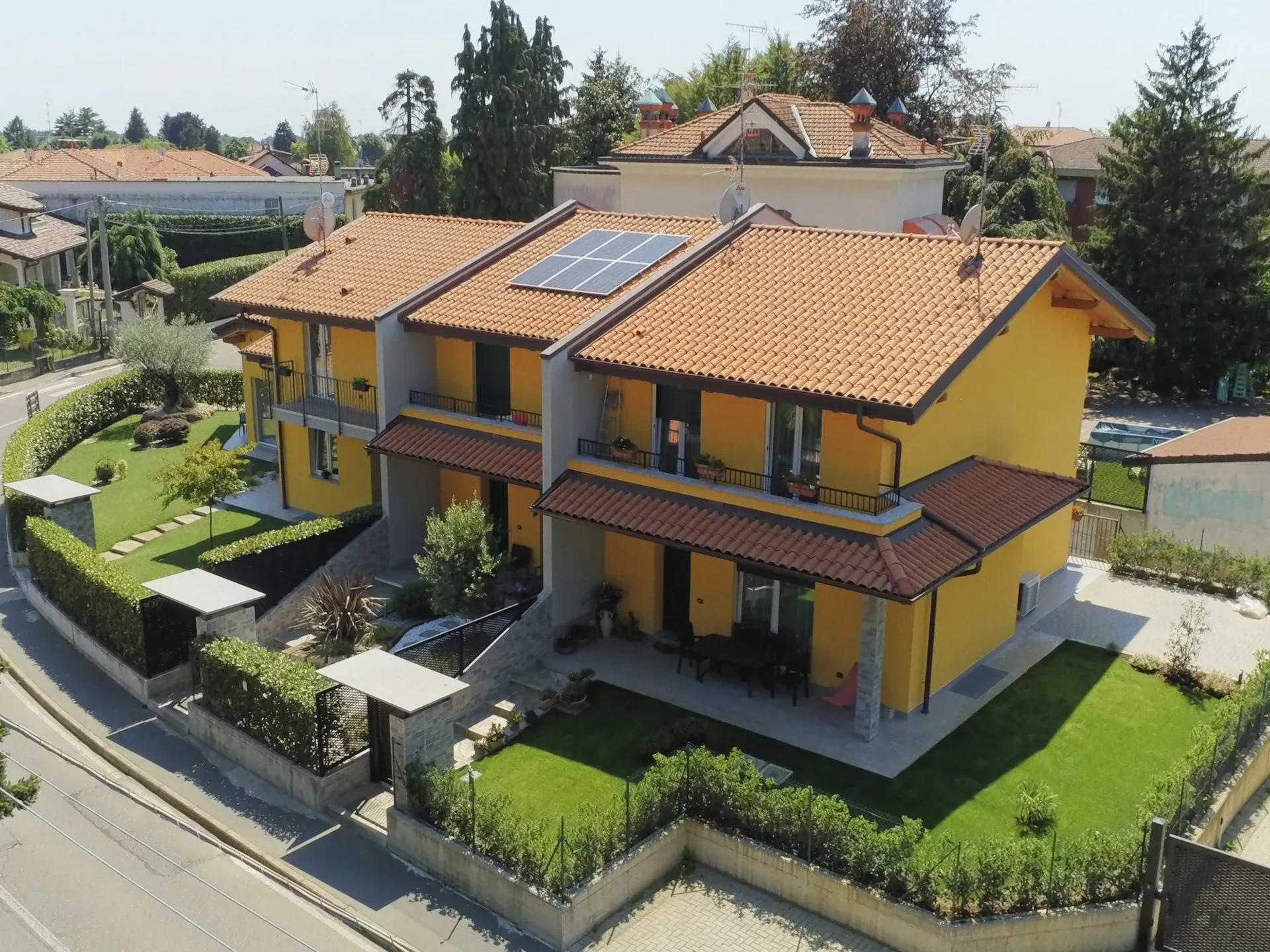 Villette a schiera moderne e sostenibili