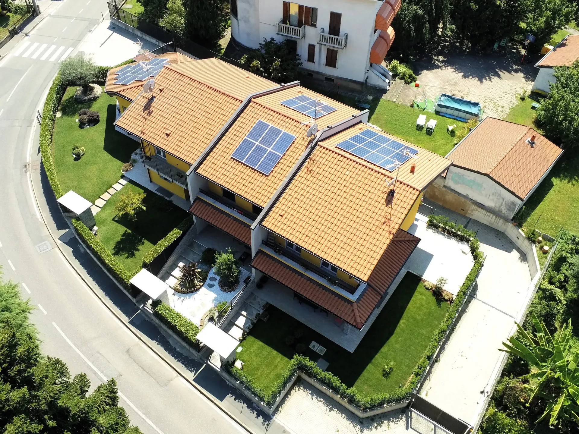 Villette a schiera moderne e sostenibili